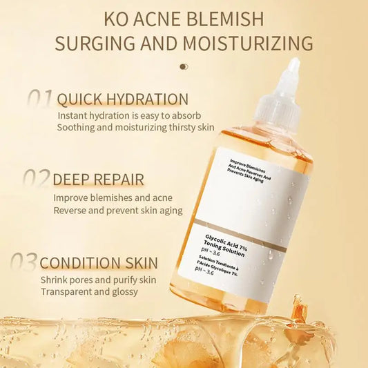 Aqua Glow Glycolic Acid 7% Exfoliating Toner-Brightening & Skin Renewal | 100ml